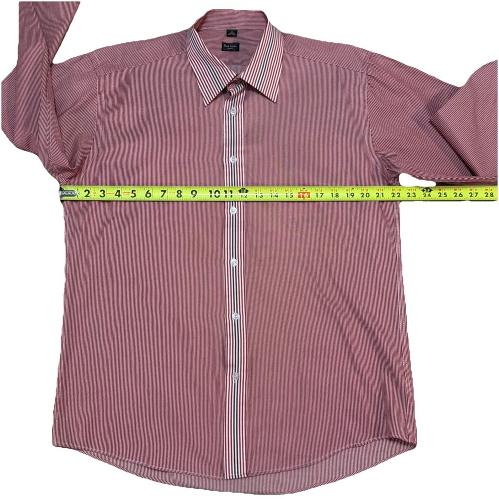 Paul Smith Stripe Shirt Mens‎ 17 Cotton Long Sleeve Striped London - Picture 2 of 7